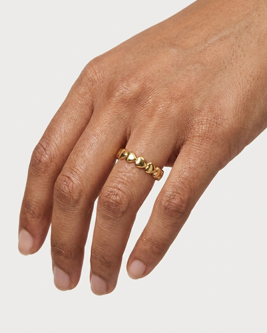 Anillo Corazones Eternity