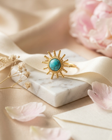 Anillo Sol con Turquesa