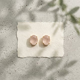 Aretes Cuarzo Rosa