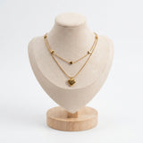 Collar Doble de Corazones