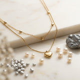 Collar Doble de Corazones