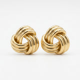 Aretes de Nudo Dorado