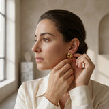 Aretes de Nudo Dorado