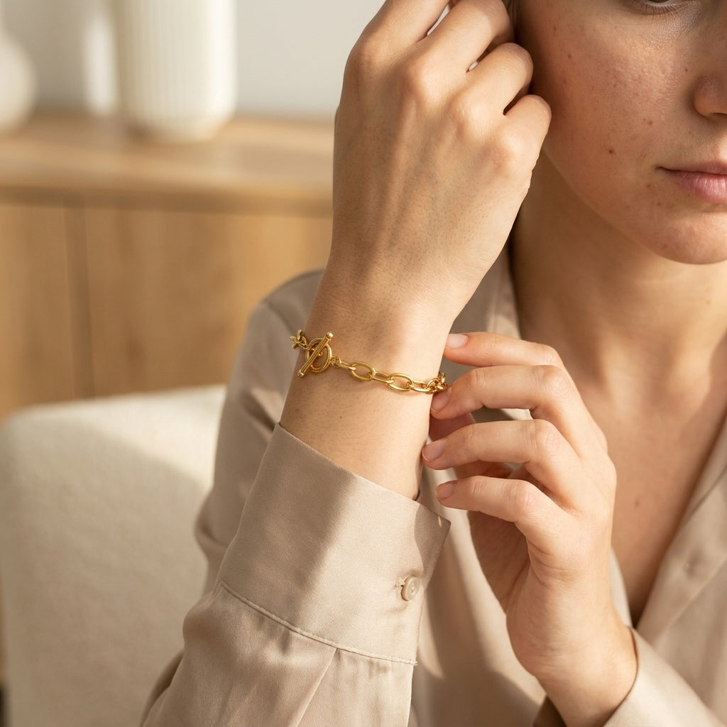 Pulsera Eslabones con Toggle